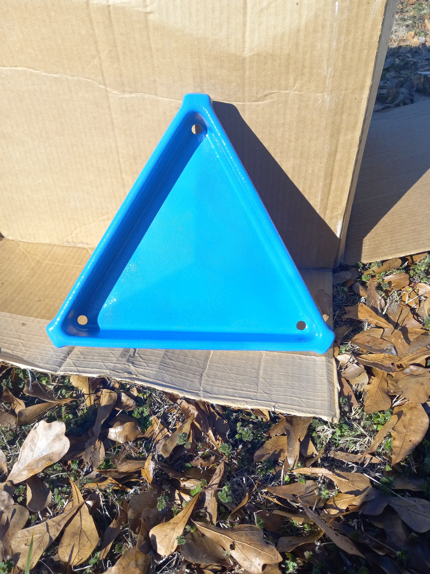 Nichols 24” Blue Triangle Bird Feeder Stand