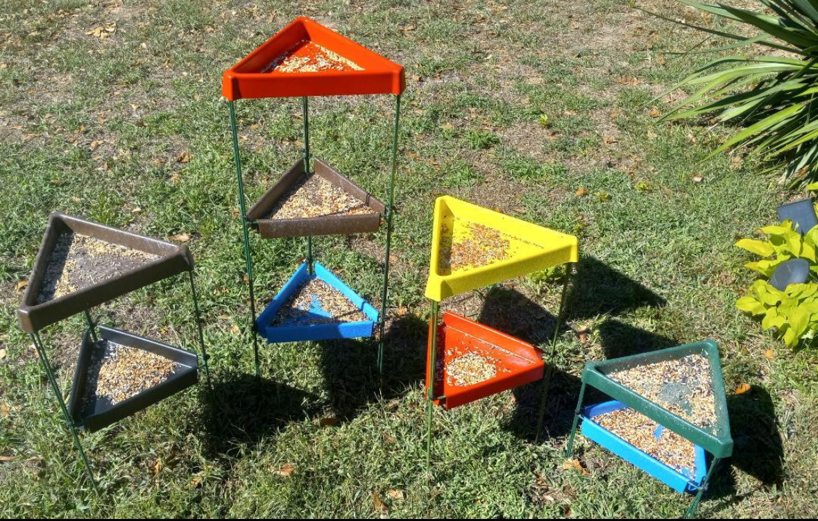 Triangle Bird Feeder Top Trays Only
