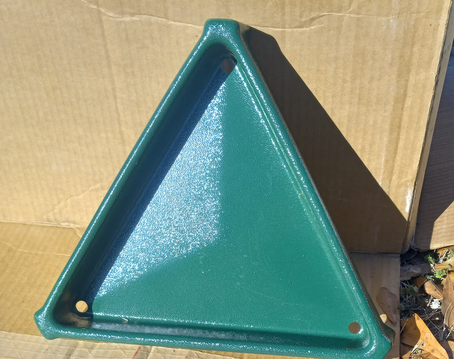 Nichols 12” Green Triangle Bird Feeder Stand