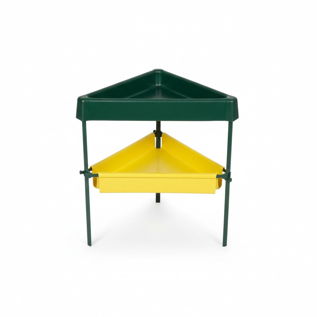 Nichols 12” Green Triangle Bird Feeder Stand