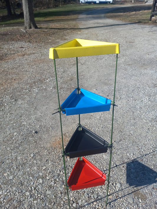 Nichols 48” Free Standing  Triangle Platform  Bird Feeder Stand