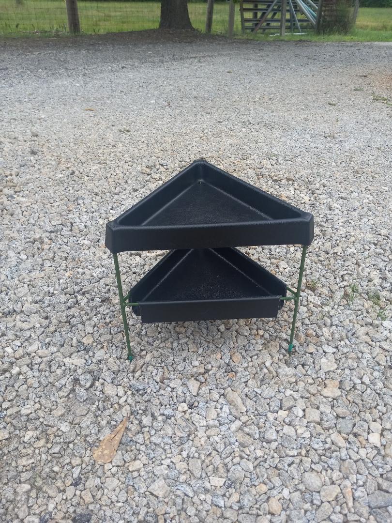 Nichols 12" Black Triangle Bird Feeder Stand