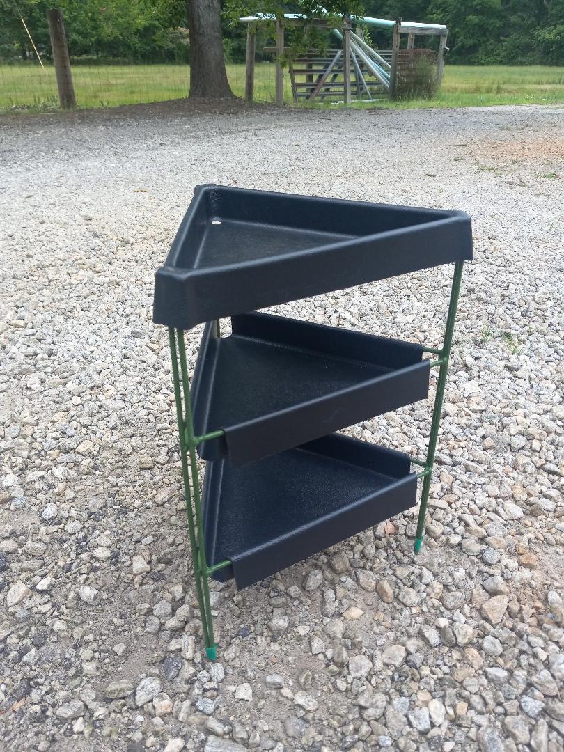 Nichols 18” Black Triangle Bird Feeder Stand