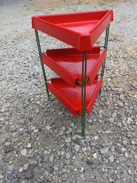 Nichols 18” Red Triangle Bird Feeder Stand