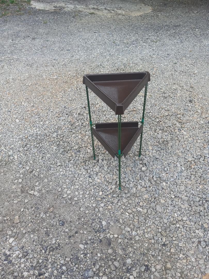 Nichols 24” Brown Triangle Bird Feeder Stand