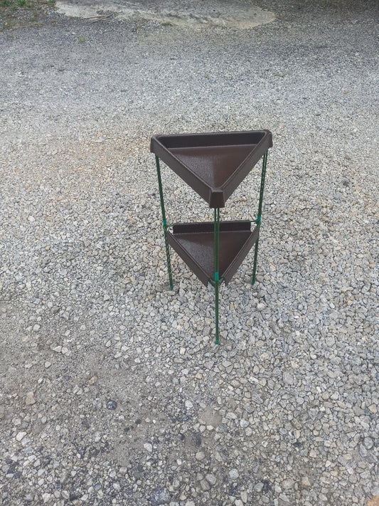 Nichols 24” Brown Triangle Bird Feeder Stand