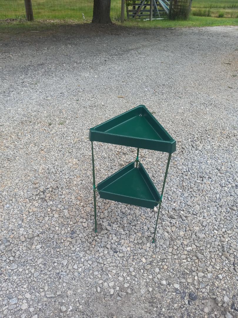 Nichols 24” Green  Triangle Bird Feeder Stand