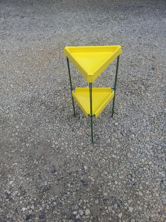 Nichols 24” Yellow Triangle Bird Feeder Stand